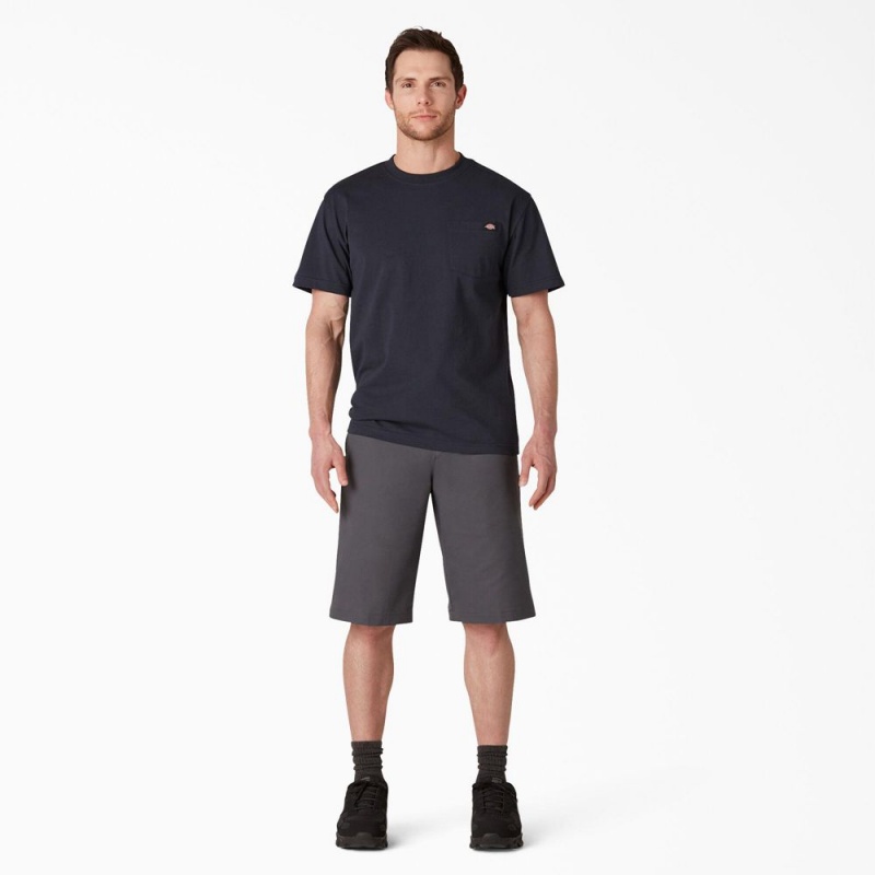 Black Dickies FLEX Cooling Active Waist Regular Fit Men's Shorts | 853-YXREPH