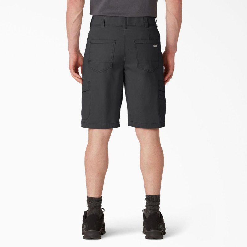 Black Dickies FLEX Cooling Regular Fit Cargo Men's Shorts | 250-XDAHFV