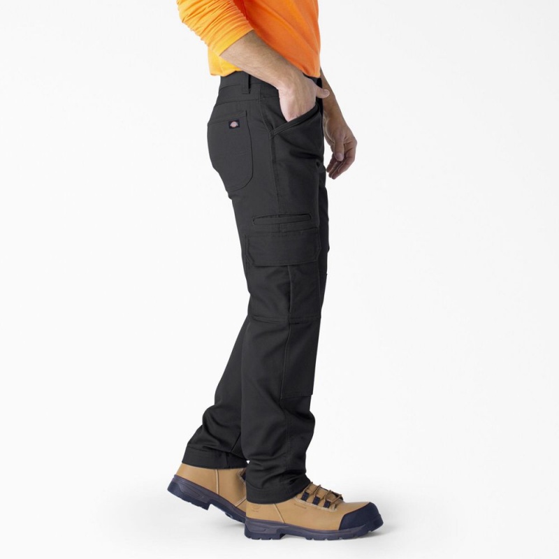 Black Dickies FLEX DuraTech Relaxed Fit Ripstop Men's Cargo Pants | 739-HATNML