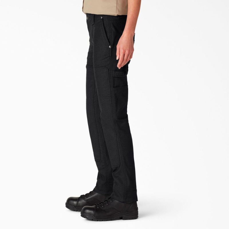 Black Dickies FLEX DuraTech Straight Fit Women's Pants | 329-IWVEFJ