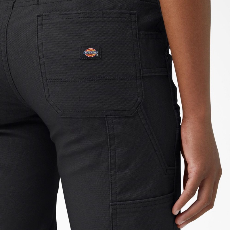 Black Dickies FLEX DuraTech Straight Fit Women's Shorts | 025-TYCOHW