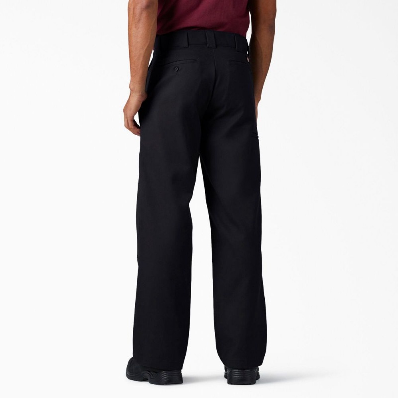 Black Dickies FLEX Loose Fit Double Knee Men's Work Pants | 217-XENOFB