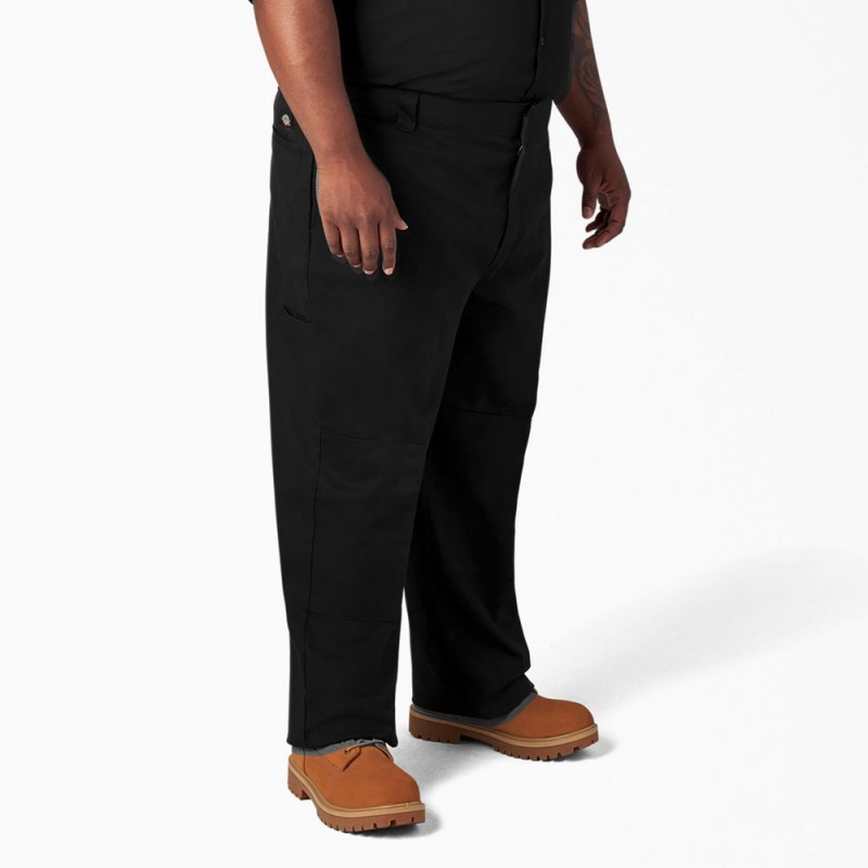 Black Dickies FLEX Loose Fit Double Knee Men's Work Pants | 217-XENOFB