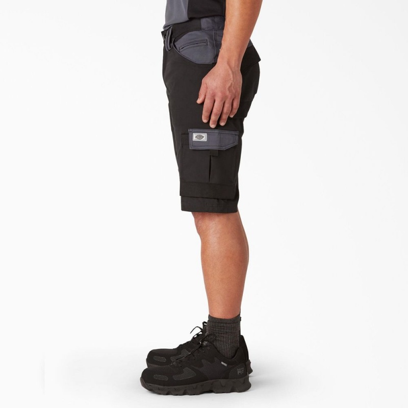 Black Dickies FLEX Performance Workwear GDT Cargo Men's Shorts | 658-QIPREL