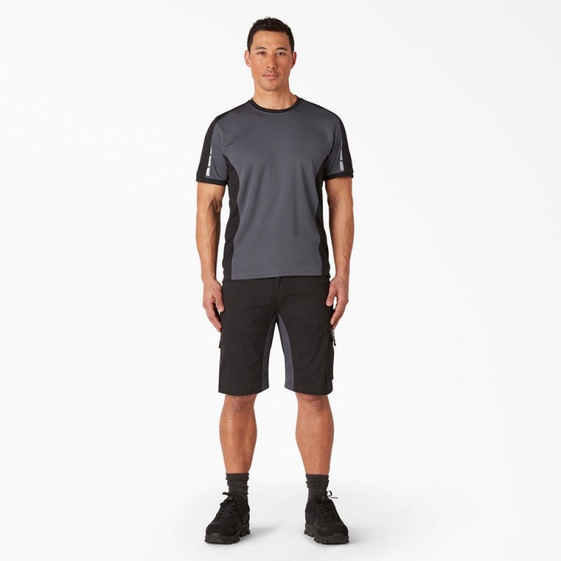 Black Dickies FLEX Performance Workwear GDT Cargo Men's Shorts | 658-QIPREL