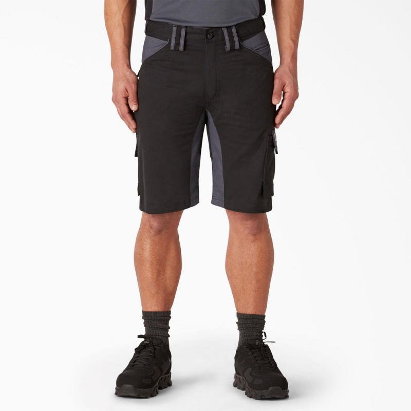 Black Dickies FLEX Performance Workwear GDT Cargo Men\'s Shorts | 658-QIPREL