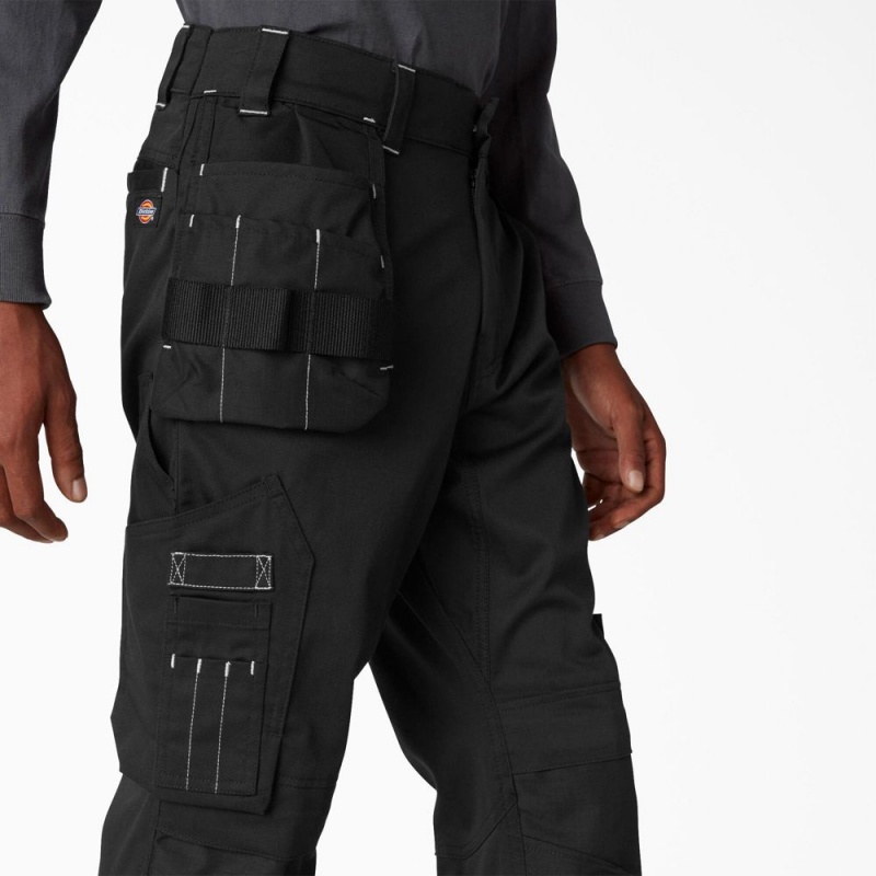 Black Dickies FLEX Performance Workwear Regular Fit Holster Men's Pants | 052-KANLUO