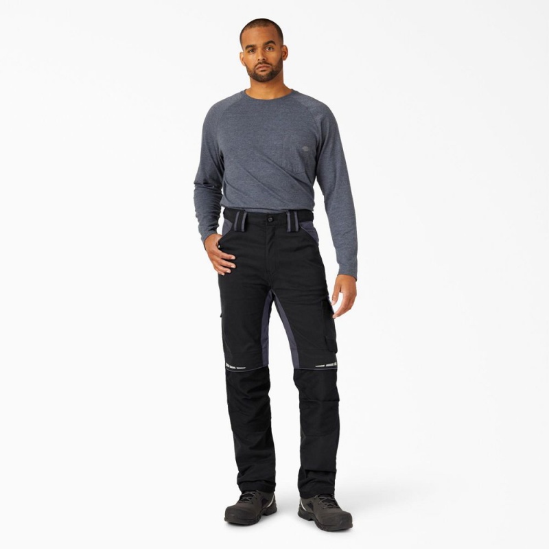 Black Dickies FLEX Performance Workwear Regular Fit Men's Pants | 120-MDNZKJ