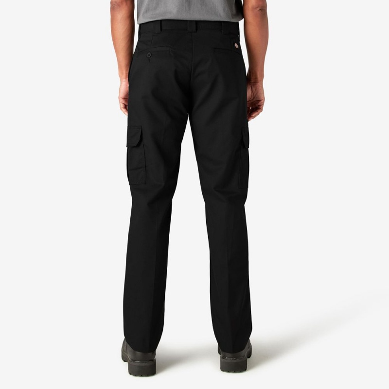 Black Dickies FLEX Regular Fit Men's Cargo Pants | 932-GXBMZN