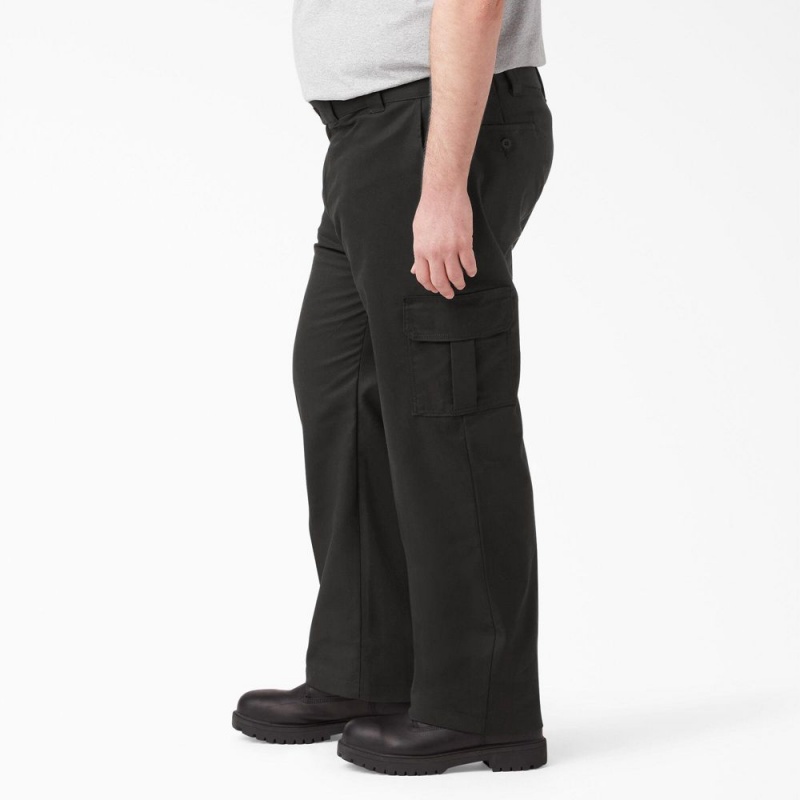 Black Dickies FLEX Regular Fit Men's Cargo Pants | 932-GXBMZN