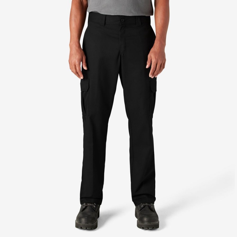 Black Dickies FLEX Regular Fit Men\'s Cargo Pants | 932-GXBMZN