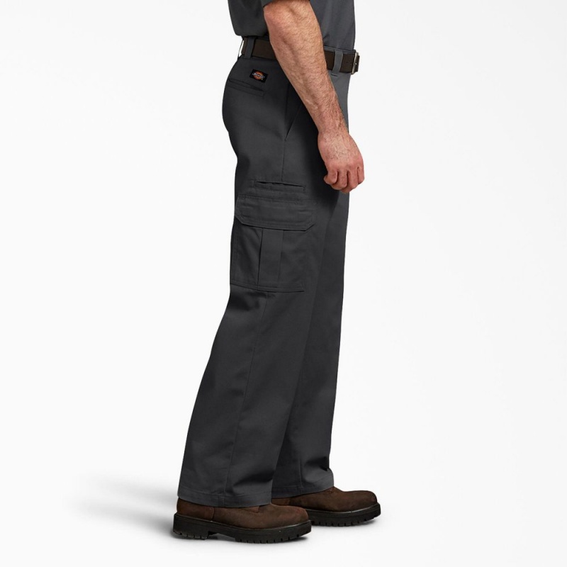 Black Dickies FLEX Relaxed Fit Men's Cargo Pants | 789-OMYSKV