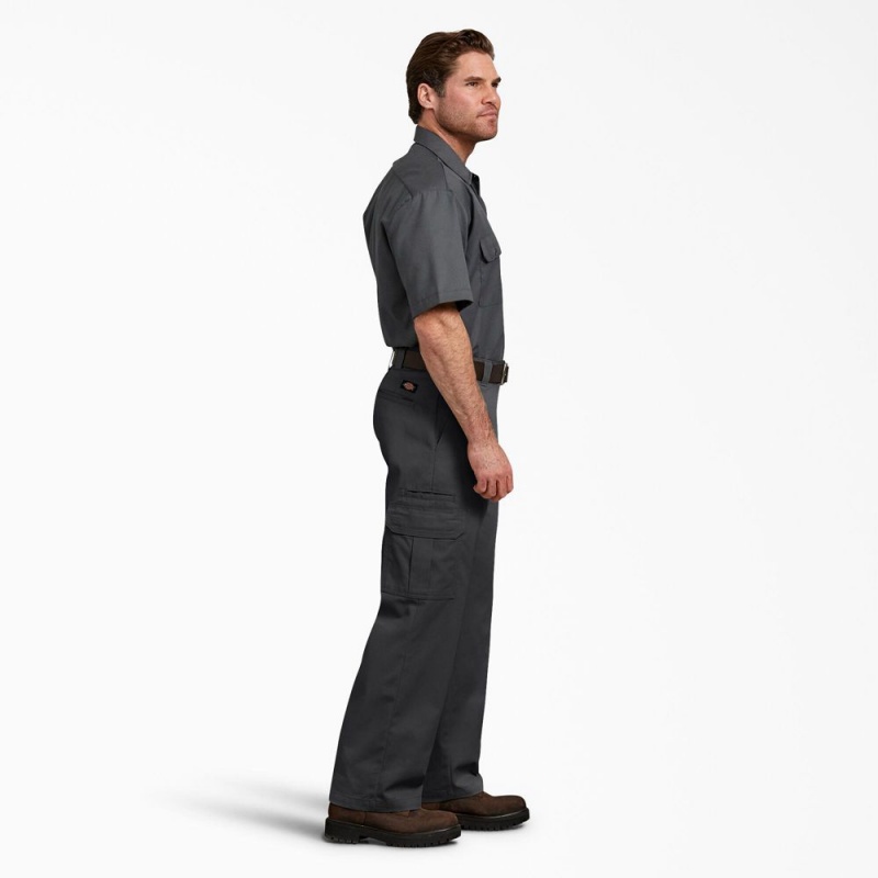 Black Dickies FLEX Relaxed Fit Men's Cargo Pants | 789-OMYSKV