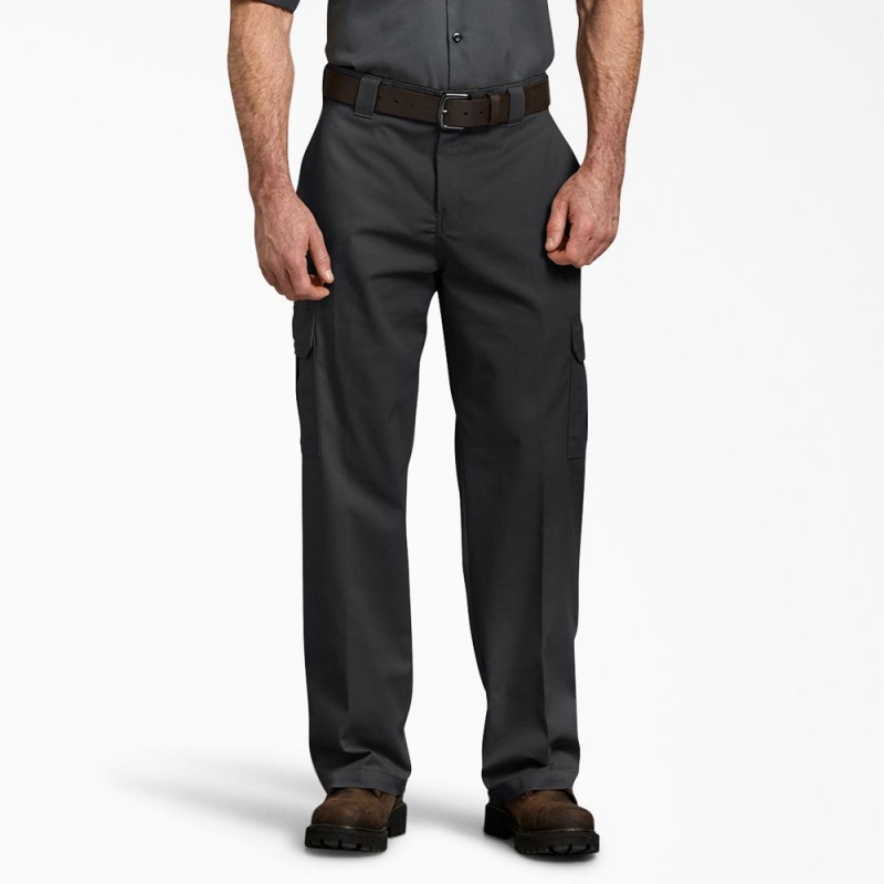 Black Dickies FLEX Relaxed Fit Men\'s Cargo Pants | 789-OMYSKV