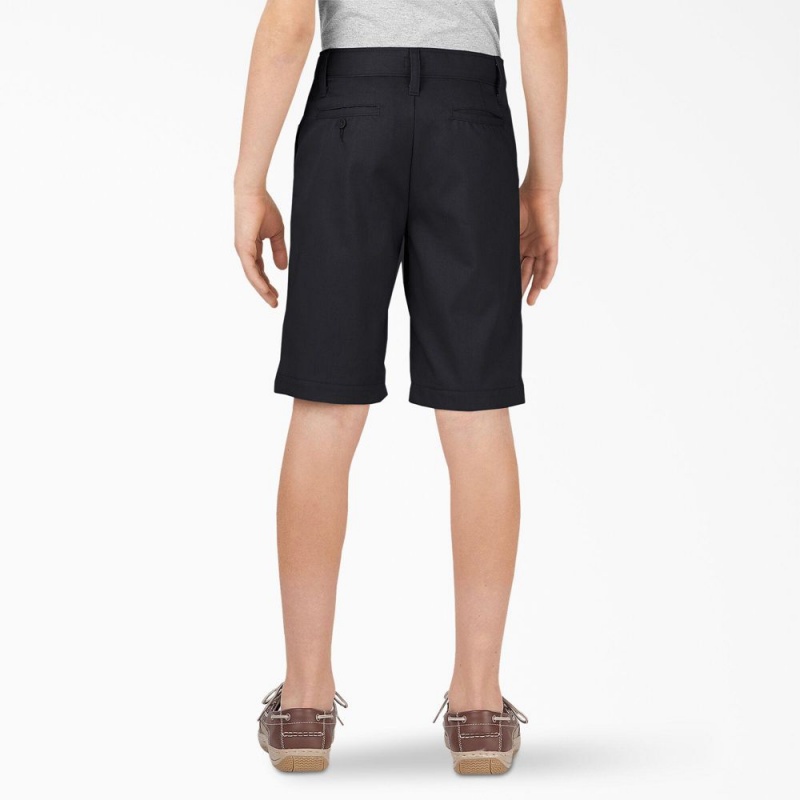 Black Dickies FLEX Slim Fit Kids' Shorts | 709-UPCZMY