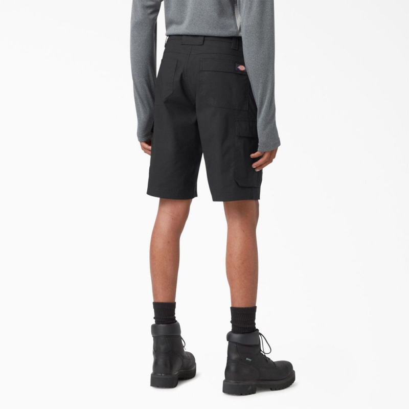 Black Dickies FLEX Temp-iQ® 365 Regular Fit Men's Shorts | 958-KYDWEZ