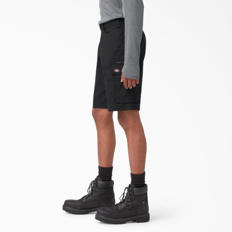 Black Dickies FLEX Temp-iQ® 365 Regular Fit Men's Shorts | 958-KYDWEZ