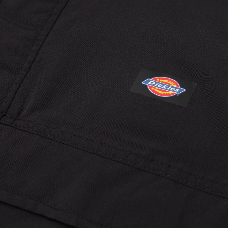 Black Dickies Glacier View Anorak Pullover Men's Jacket | 860-YAFUNM