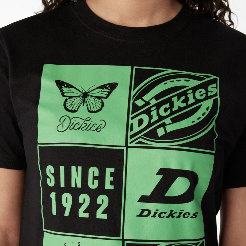 Black Dickies Graphic Band Women's T-Shirt | 673-CNZDYV