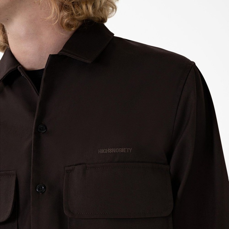 Black Dickies Highsnobiety & Service Men's Shirt | 149-RSJPUW