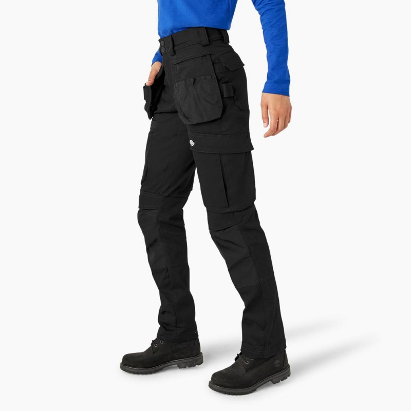 Black Dickies Holster Women's Work Pants | 071-ATDSCP