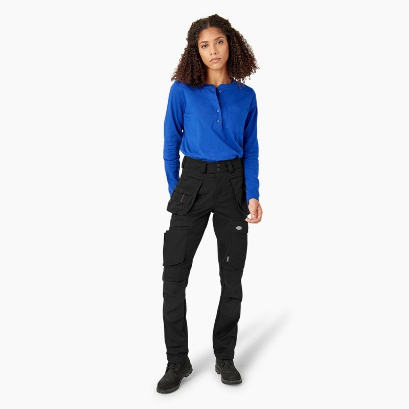 Black Dickies Holster Women's Work Pants | 071-ATDSCP