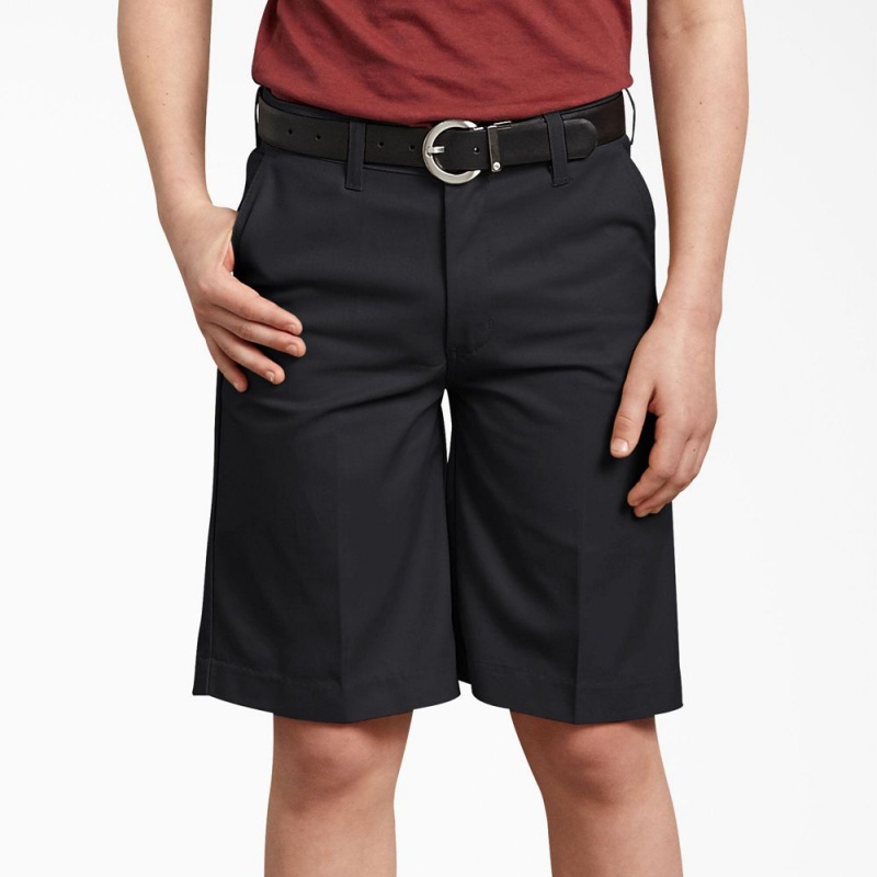 Black Dickies Husky Classic Fit Kids' Shorts | 486-ZEGPCH