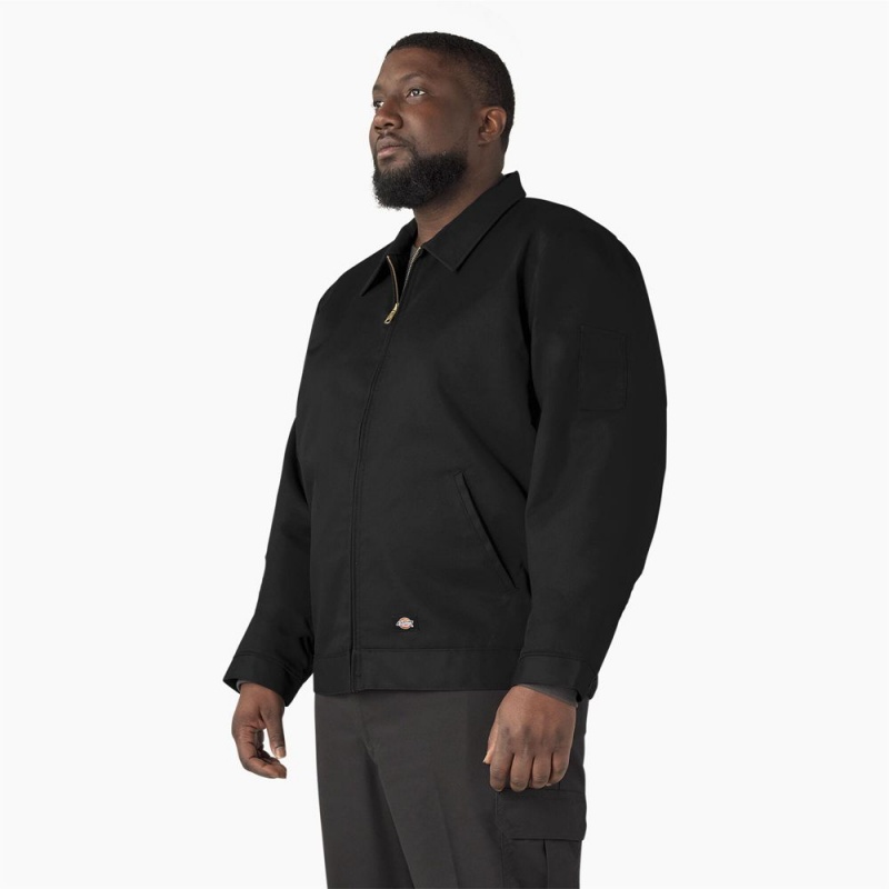 Black Dickies Insulated Eisenhower Men's Jacket | 894-DTWQNO