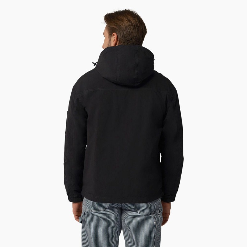 Black Dickies Jackson Windbreaker Men's Jacket | 934-CTHQXS