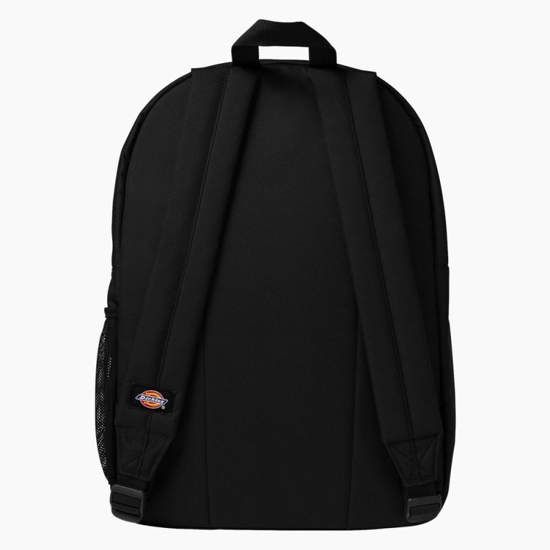 Black Dickies Logo Kids' Backpack | 483-DKPUYO