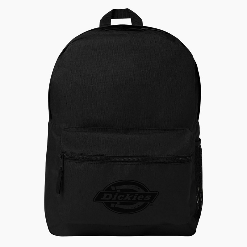 Black Dickies Logo Kids\' Backpack | 483-DKPUYO