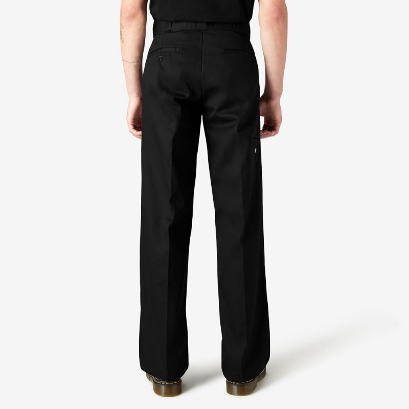 Black Dickies Loose Fit Double Knee Men's Work Pants | 369-QDYKGJ