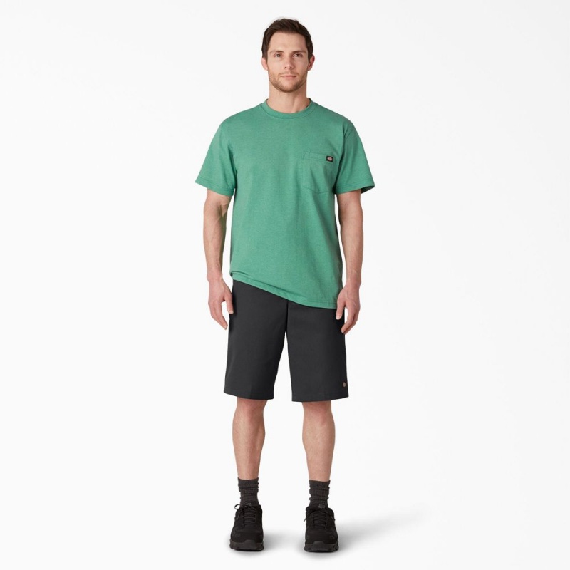 Black Dickies Loose Fit Flat Front Work Men's Shorts | 821-VUMXTF