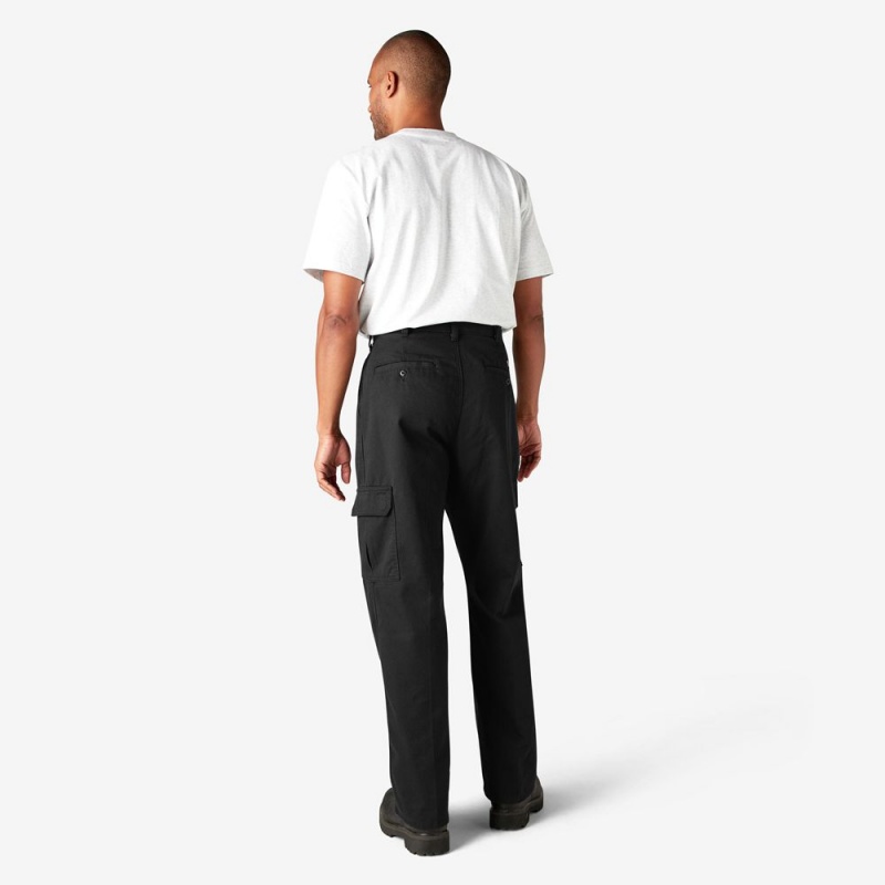 Black Dickies Loose Fit Men's Cargo Pants | 593-AUPBSZ