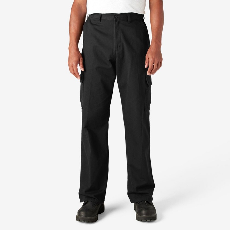 Black Dickies Loose Fit Men\'s Cargo Pants | 593-AUPBSZ