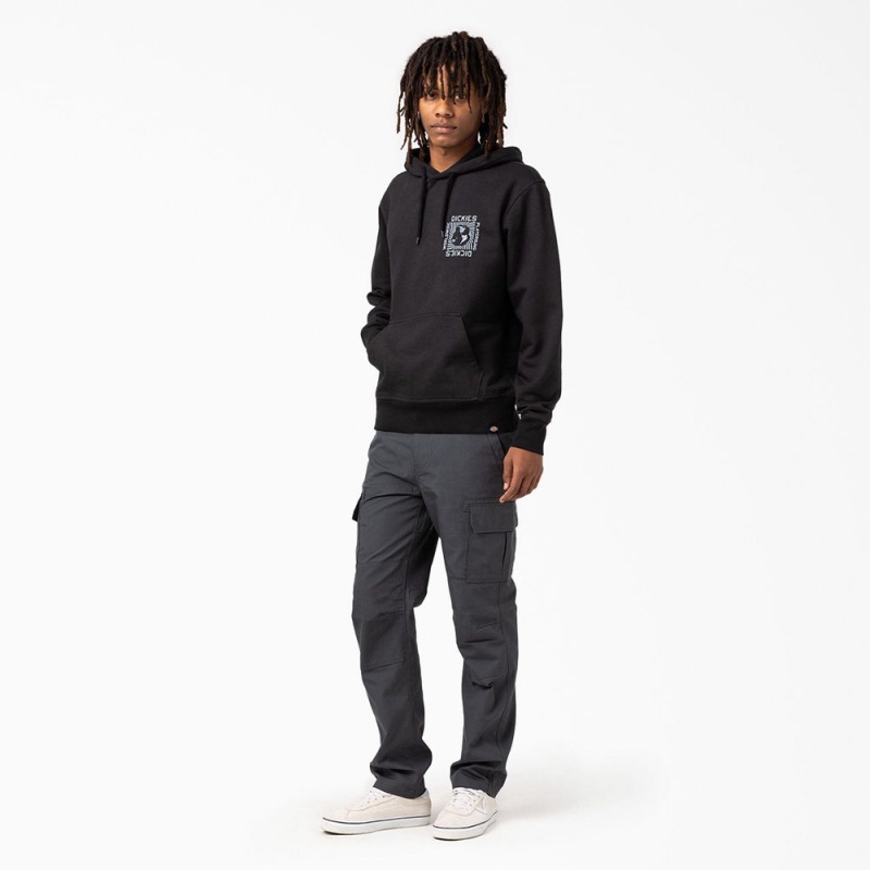 Black Dickies Marbury Graphic Men's Hoodie | 492-MHCIGL