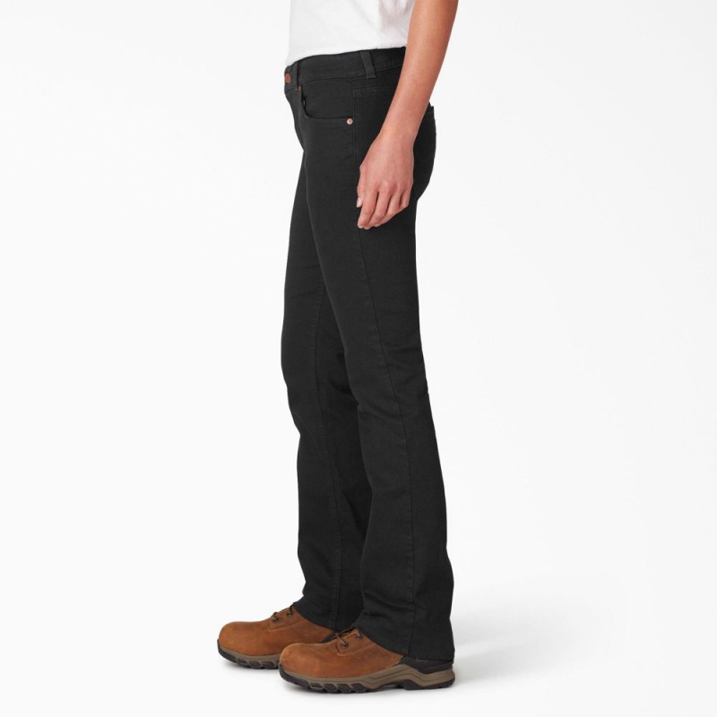 Black Dickies Perfect Shape Bootcut Women's Jeans | 826-AISVQL