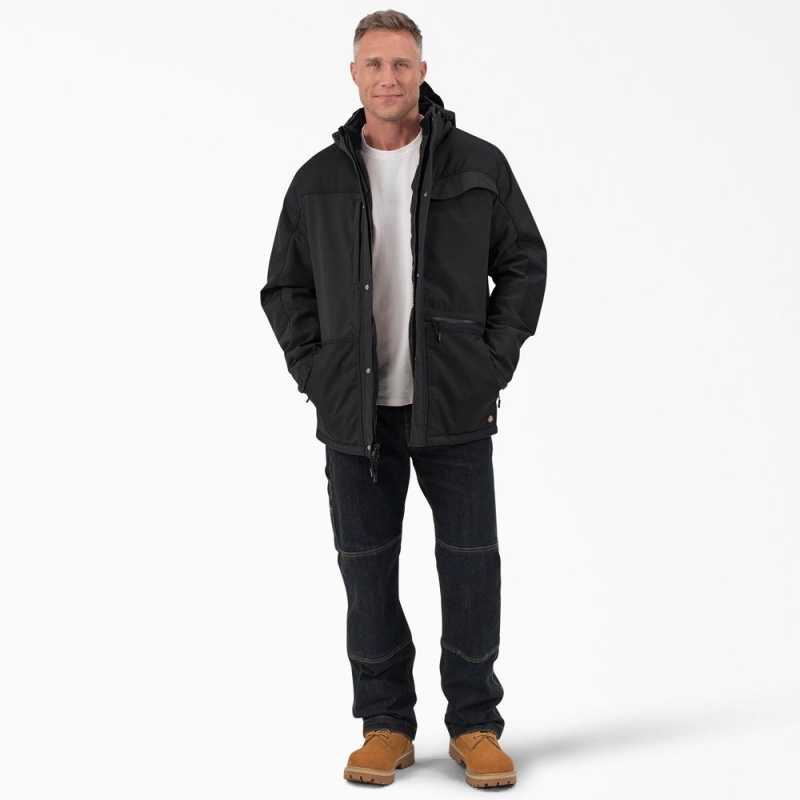 Black Dickies Performance Workwear Insulated Men's Jacket | 048-QLFVDB