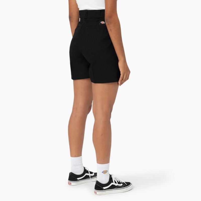 Black Dickies Phoenix Women's Shorts | 968-RDTJVG