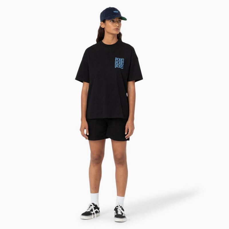 Black Dickies Phoenix Women's Shorts | 968-RDTJVG