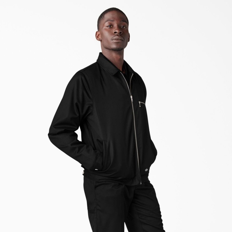 Black Dickies Premium Collection Eisenhower Men's Jacket | 158-SBWZAV