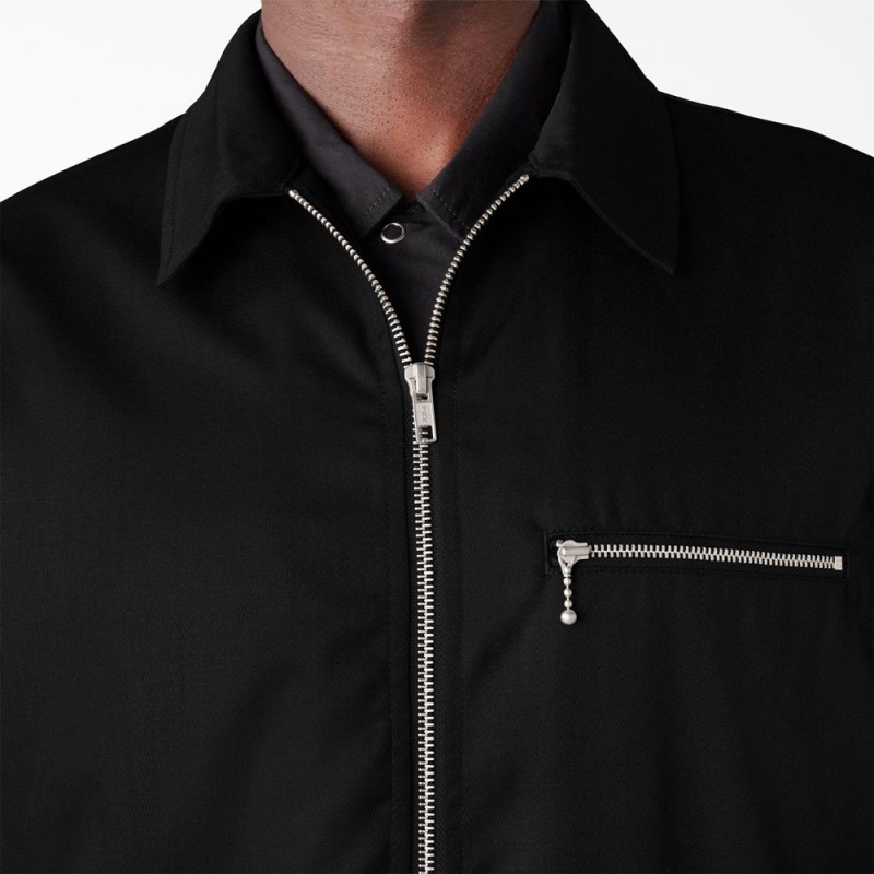 Black Dickies Premium Collection Eisenhower Men's Jacket | 158-SBWZAV