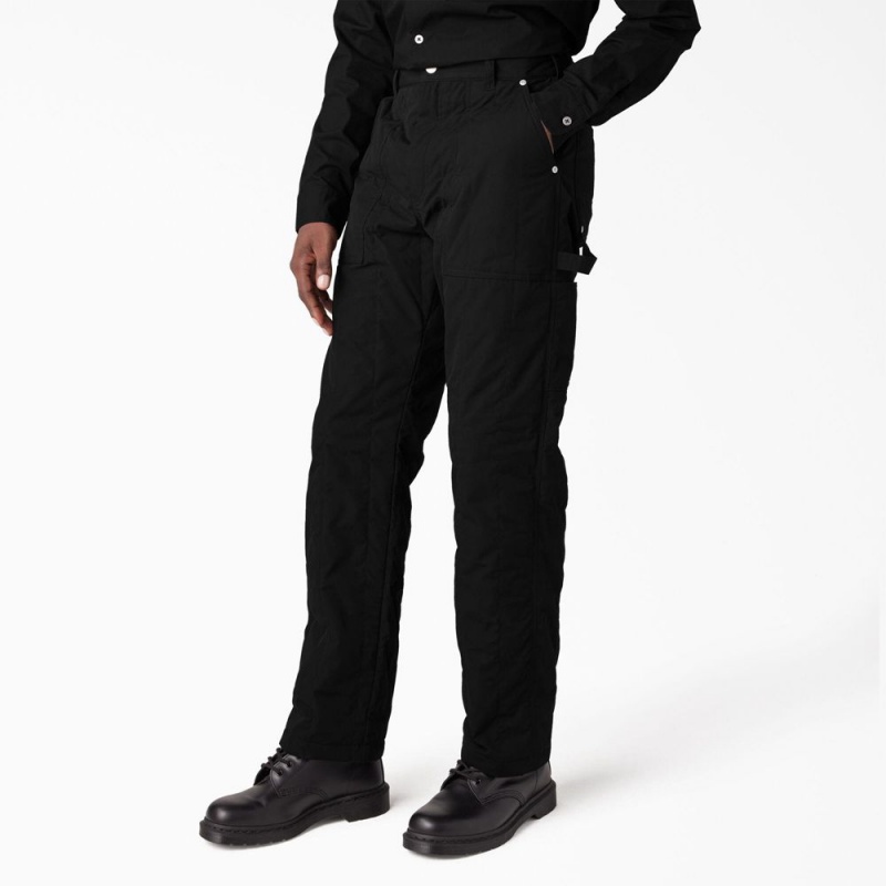 Black Dickies Premium Collection Quilted Utility Men's Pants | 549-XJKBIY