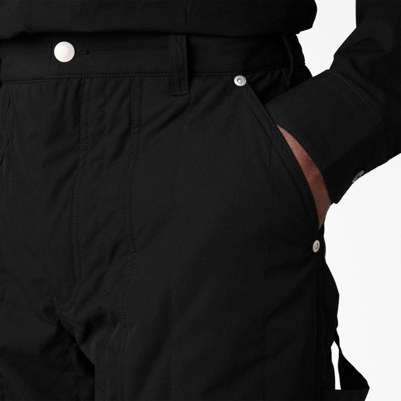 Black Dickies Premium Collection Quilted Utility Men's Pants | 549-XJKBIY