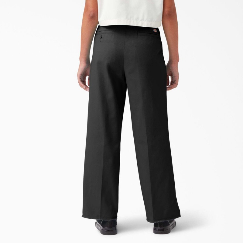 Black Dickies Regular Fit Cropped Women's Pants | 907-LTWDKU