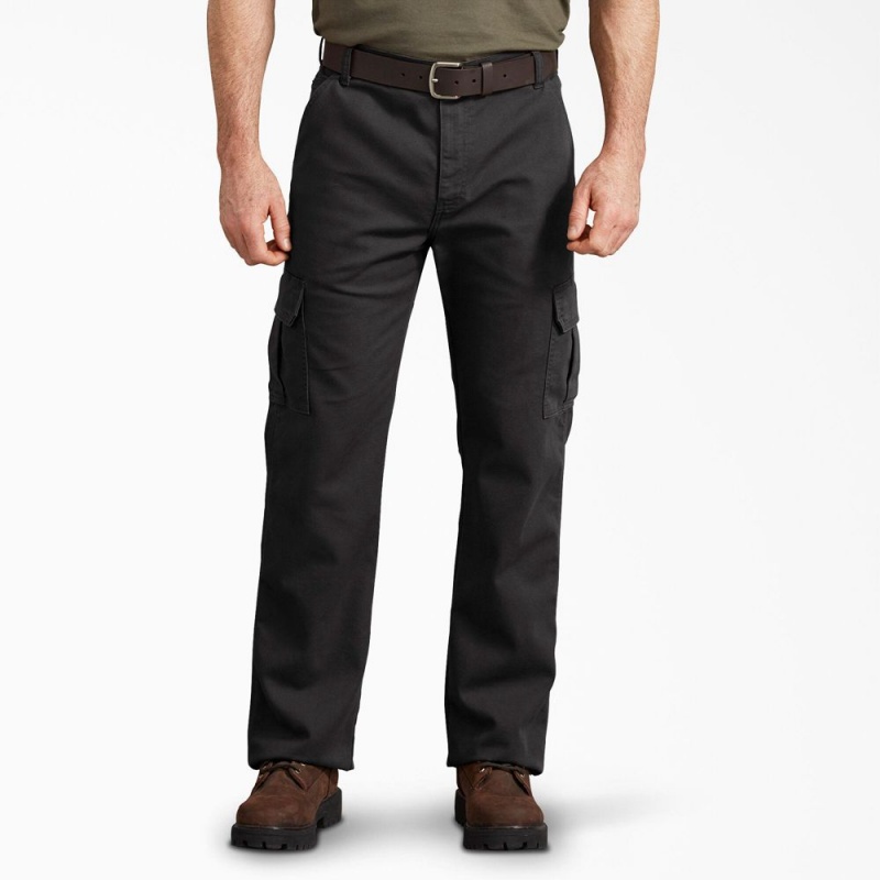 Black Dickies Regular Fit Duck Men\'s Cargo Pants | 149-OGPFZX