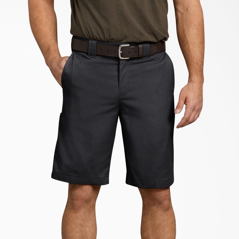 Black Dickies Relaxed Fit Work Men\'s Shorts | 014-ENZKDP