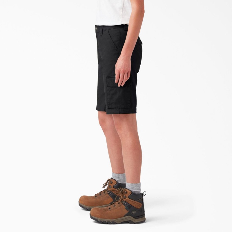 Black Dickies Ripstop Cargo Women's Shorts | 239-FHAGQX