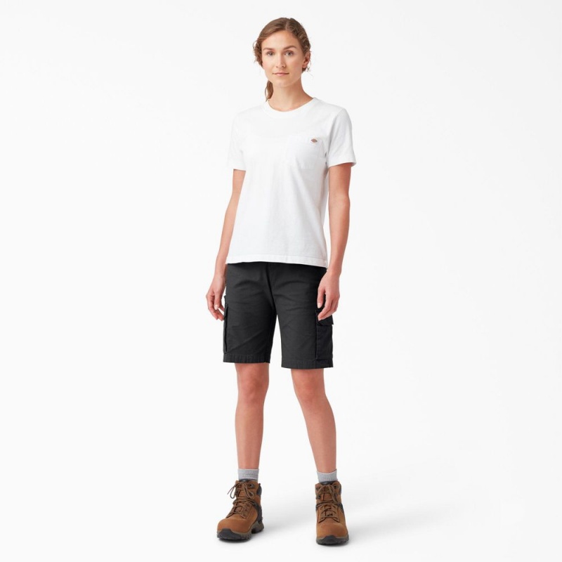 Black Dickies Ripstop Cargo Women's Shorts | 239-FHAGQX