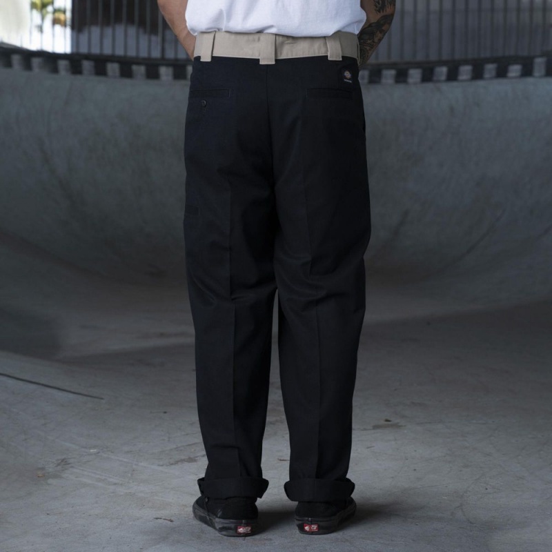 Black Dickies Ronnie Sandoval Loose Fit Double Knee Men's Pants | 738-UYJIVZ